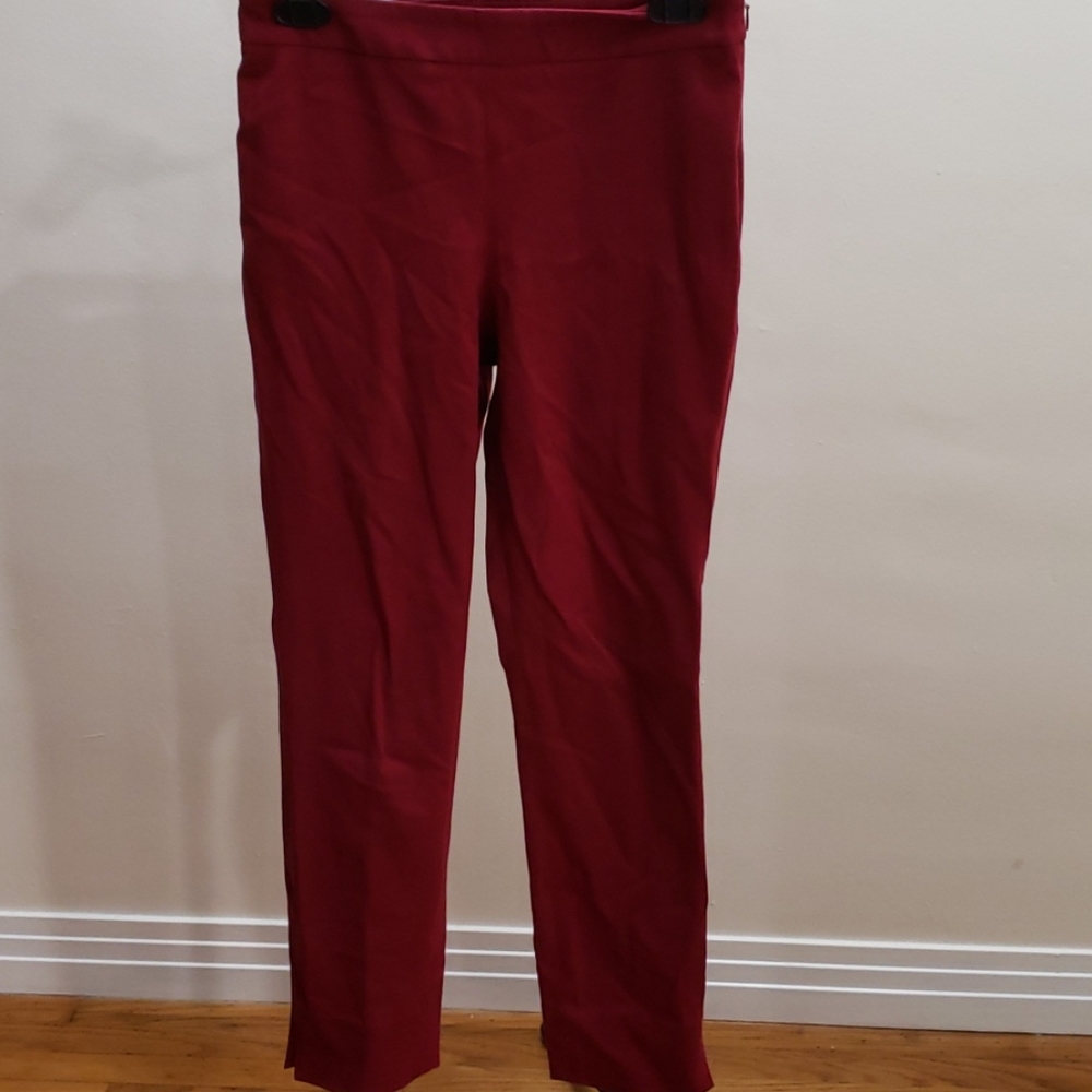 1901 Burgundy Skinny Pant